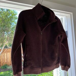 Chocolate Brown Teddy Bear Jacket from Athleta